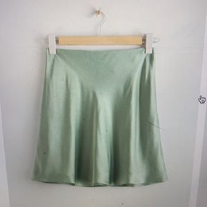 & Other Stories satin mini skirt